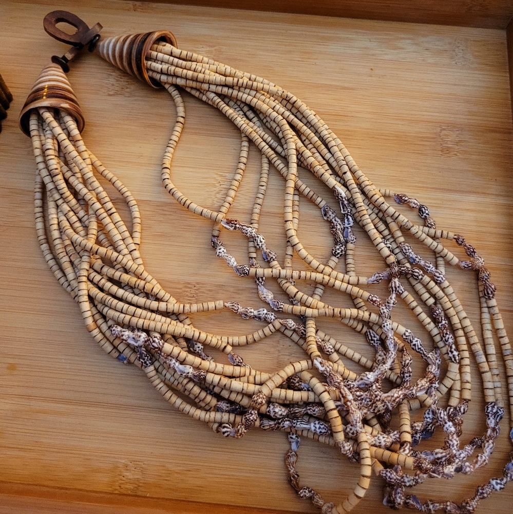 Beaded Hook Closure Necklace